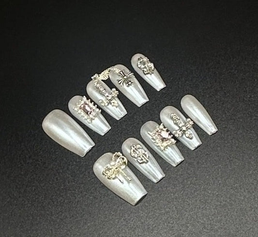 Cyber Swirl Press-on Nails