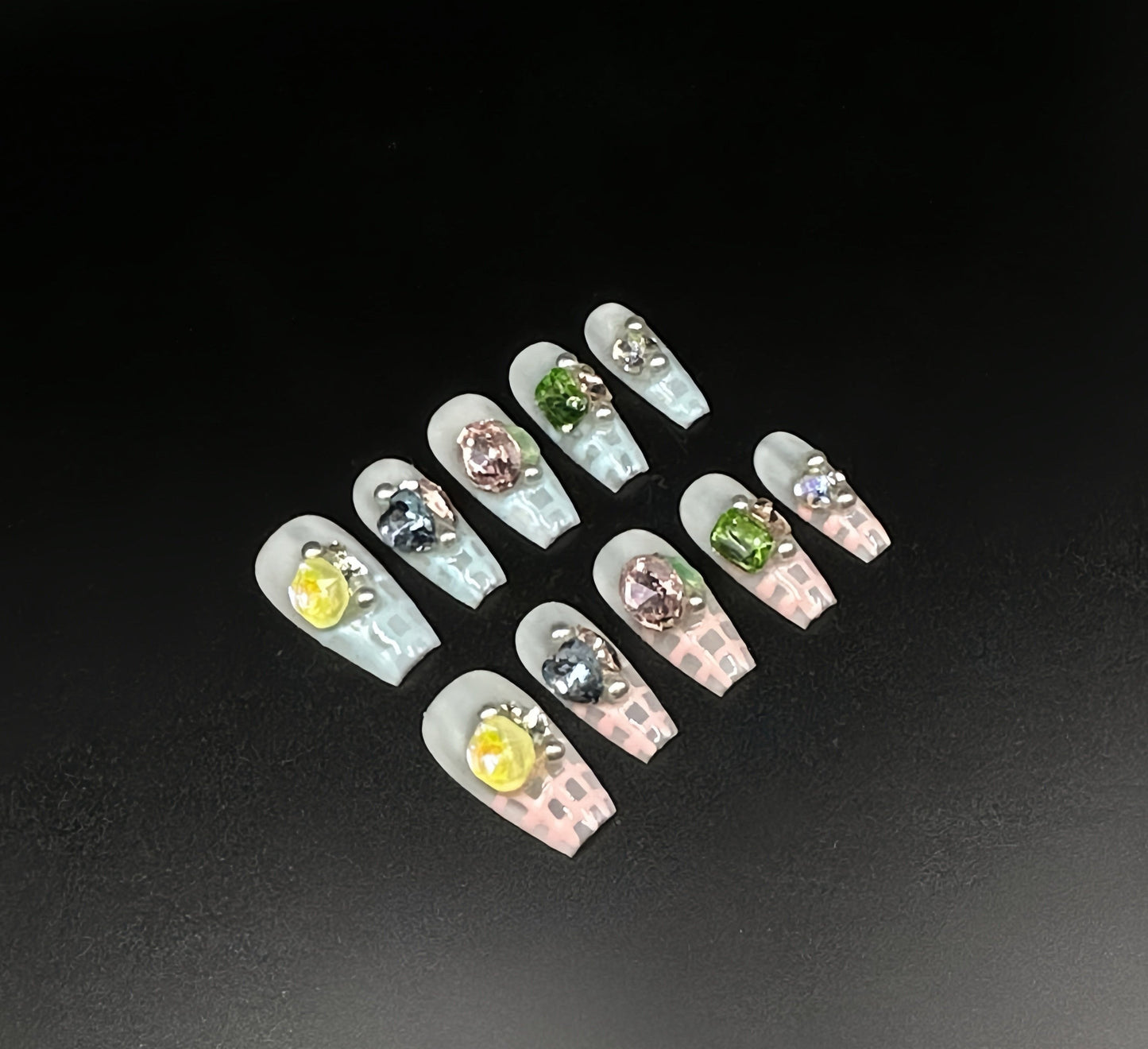 Stellar Weave Press-on Nails