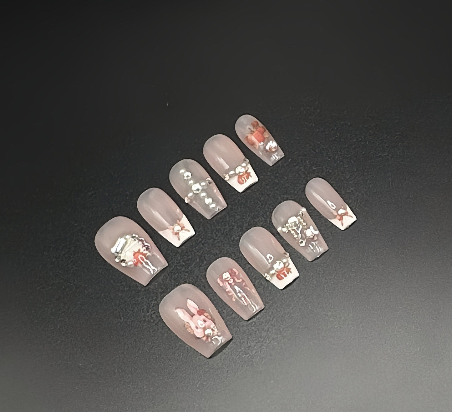 Strawberry Bunny Press-on Nails