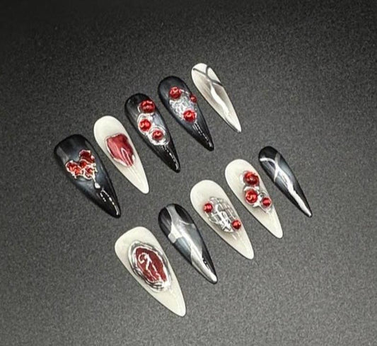 Dark Matter Drip Press-on Nails