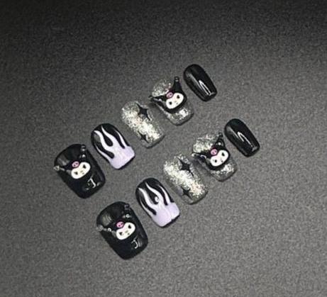 kuromi in the Dark Press-on Nails